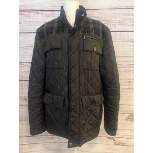 Cole Haan Men's Signature Quilted Jacket Mixed Media Quilted Jacket Mens Medium
